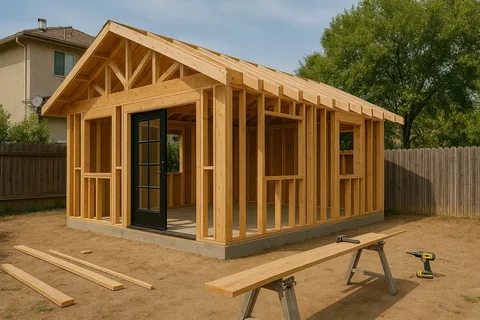 Construction company building an ADU in Sacramento