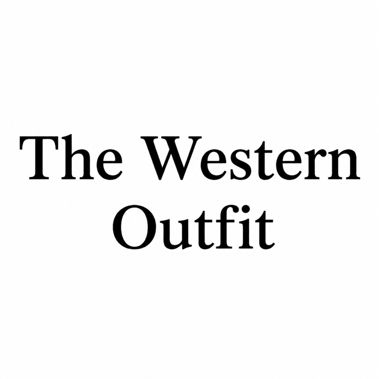 the western outfit